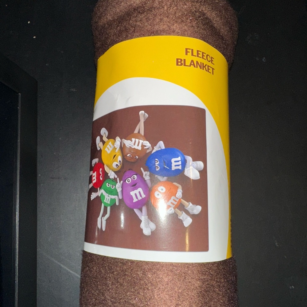 M&M'S Brown Fleece Blanket
